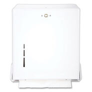 PAPER TOWELS AND NAPKINS | San Jamar 11.63 in. x 5 in. x 14.5 in. True Fold C-Fold/Multifold Paper Towel Dispenser - White