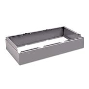 OFFICE FURNITURE AND LIGHTING | Tennsco 36 in. x 18 in. x 6 in. Three Wide Closed Locker Base - Medium Gray