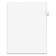 DIVIDERS AND TABS | Avery 11 x 8.5 Avery Style Preprinted Legal Exhibit Side 10-Tab Index Dividers - White (25/Pack)