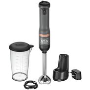 KITCHEN | Black & Decker Kitchen Wand Variable Speed Lithium-Ion Cordless Grey Immersion Blender Kit