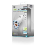 PRODUCTS | ByTech 30 Watts Two 3 A Ports PD Car Charger - White