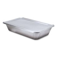 PRODUCTS | Handi-Foil 2050-45-50FC 12.88 in. x 20.81 in. x 0.62 in. Steam Table Pan Lids with Full Curl Edge (50/Carton)