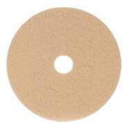 CLEANING CLOTHS | Boardwalk 19 in. Diameter Burnishing Floor Pads - Tan (5/Carton)