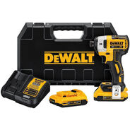 IMPACT DRIVERS | Factory Reconditioned Dewalt 20V MAX XR Cordless Lithium-Ion 1/4 in. 3-Speed Impact Driver Kit with (2) 2.0 Ah Battery Packs