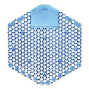 PRODUCTS | Fresh Products Wave 3D Urinal Deodorizer Screen - Blue, Cotton Blossom Scent (10/Box, 6 Boxes/Carton)