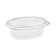 FOOD SERVICE | Pactiv Corp. YCA910240000 EarthChoice 24 oz. Recycled PET Hinged Container - Clear (280/Carton)