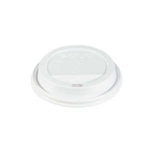  | SOLO TLP316-0007 Traveler Cappuccino Style Dome Lid for 10 oz. to 24 oz. Cups - White (100/Pack, 10 Packs/Carton)