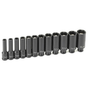 PRODUCTS | Grey Pneumatic 12-Piece 1/4 in. Drive 6-Point Magnetic Deep Impact Socket Set