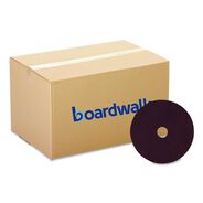 CLEANING CLOTHS | Boardwalk 20 in. Diameter Deep Scrub Pads - Maroon (10/Carton)