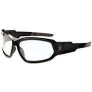 EYE PROTECTION | Ergodyne Nylon/Polycarb Skullerz Loki Safety Glasses/Goggles - Black Frame/Clear Lens
