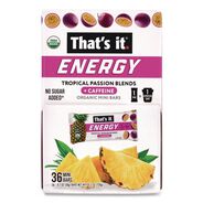 PRODUCTS | That's it. 0.7 oz. Bar Organic Energy Bars - Tropical Passion Blend (36/Box)