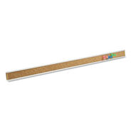 BULLETIN BOARDS | Quartet 1 in. x 36 in. Bulletin Bar - Brown/Silver