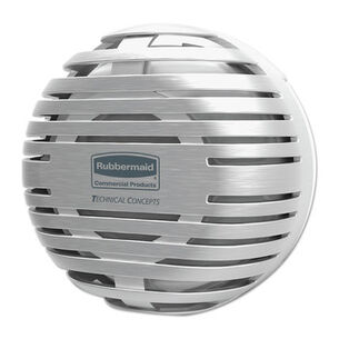  | Rubbermaid TCELL 2.0 4.09 in. x 2.36 in. x 4.09 in. Air Freshener Dispenser - Brushed Chrome