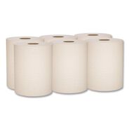 PAPER AND DISPENSERS | Scott Essential 100% Recycled Fiber Hard Roll Towel, 1-Ply, 8-in x 800-ft, 1.5-in Core, Brown, 6 Rolls/Carton