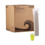 OFFICEJANSAN | Boardwalk 7 oz. Polypropylene Plastic Cold Cups - Translucent (100 Cups/Sleeve, 25 Sleeves/Carton)