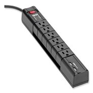 SURGE PROTECTORS | Tripp Lite Protect It! 8 ft. Cord 6 AC Outlets/2 USB Ports 1,080 J Surge Protector - Black