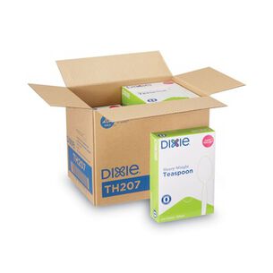 PRODUCTS | Dixie Heavyweight Plastic Cutlery Disposable Teaspoons - White (1000/Carton)