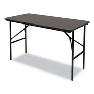 FOLDING TABLES | Iceberg OfficeWorks 48 in. x 24 in. x 29 in. Classic Wood-Laminate Rectangular Folding Table with Straight Legs - Walnut