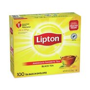 PRODUCTS | Lipton EKT00504 Tea Bags - Black (100/Box)
