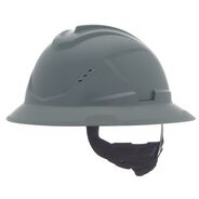 SAFETY EQUIPMENT | MSA V-Gard C1 Vented Full Brim with Fas-Trac III - Gray