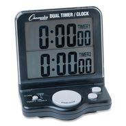 PRODUCTS | Champion Sports 3.5 in. x 1 in. x 4.5 in. LCD Dual Timer/Clock with Jumbo Display - Black