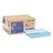 CLEANING TOOLS | Tork 192196 150/Carton 13 in. x 21 in. Quat Friendly 1/4 Fold Foodservice Cleaning Towel - Blue