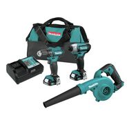 COMBO KITS | Makita 12V MAX CXT 3/8 in. Cordless Drill Driver and Impact Driver with 1.5 Ah Lithium-Ion Batteries Combo Kit and Blower Bundle