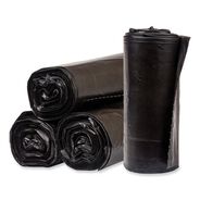 PRODUCTS | Pitt Plastics 40 Gallon 1.35 mil 40 in. x 46 in. Perforated Roll Eco Strong Plus Can Liners - Black (100/Carton)