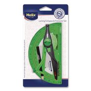 PRODUCTS | Maped Helix 12 in. Maximum Diameter 6 in. Ruler Edge Locking Compass and Protractor Set - Random Assorted Color