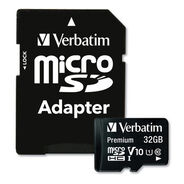 PRODUCTS | Verbatim 32GB Premium microSDHC Memory Card with Adapter