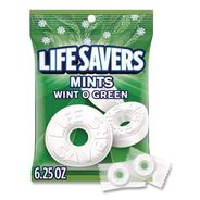 PRODUCTS | LifeSavers NFG885041 6.25 oz. Bag Individually Wrapped Hard Candy Mints - Wint-O-Green