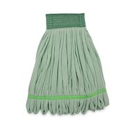 MOPS | Boardwalk Microfiber Looped-End Wet Mop Head - Medium, Green