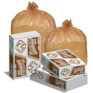 PRODUCTS | Pitt Plastics 33 gal. 1.2 mil Flat Pack Heavy-Duty Linear Low Density Can Liner - Buff (100/Carton)