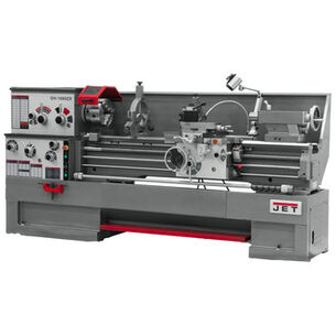 PRODUCTS | JET GH-1860ZX Lathe with 2-Axis ACU-RITE DRO 200S and Taper Attachment Installed
