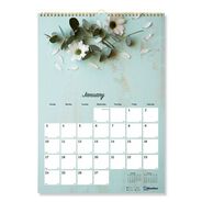 PRODUCTS | Blueline 12-Month (Jan to Dec): 2026 12 in. x 17 in. Floral Photography Romantic Wall Calendar - White/Multicolor Sheets