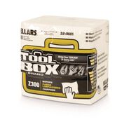 CLEANING WIPES | Sellars 1-Ply 11.87 x 13 Z300 Quarterfold Wipers - White (12/Carton)