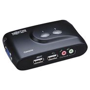 OFFICE ELECTRONICS AND BATTERIES | Tripp Lite Compact USB KVM Switch with Audio and Cable