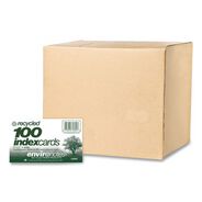 FLASH CARDS | Roaring Spring Environotes 3 in. x 5 in. Recycled Index Cards - White (36/Carton)