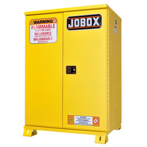 PRODUCTS | JOBOX 45 Gallon Heavy-Duty Self-Closing Safety Cabinet (Yellow)