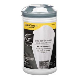 PRODUCTS | Sani Professional NIC P22884 7.5 in. x 5.38 in. Disinfecting Multi-Surface Wipes - White (6/Carton)