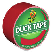 MAILING PACKING AND SHIPPING | Duck 1.88 in. x 20 yards 3 in. Core Colored Duct Tape - Red (1-Roll)