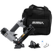 AIR FLOORING NAILERS | NuMax Pneumatic 4-in-1 18 Gauge 1-5/8 in. Mini Flooring Nailer and Stapler with Canvas Bag