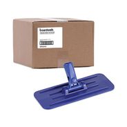 CLEANING TOOLS | Boardwalk 4 in. x 9 in. Plastic Swivel Pad Holder - Blue (12/Carton)