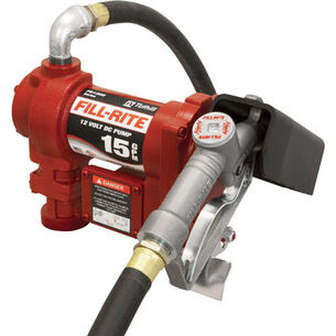  | Fill-Rite 12V 15 GPM Pump with 12 ft. Hose