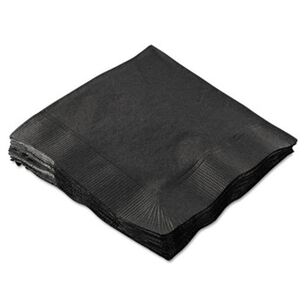 PRODUCTS | Hoffmaster 9-1/2 in. x 9-1/2 in. 2-Ply Beverage Napkins - Black (1000/Carton)