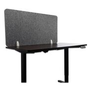 PRODUCTS | GN1 LUDS48241G 47 in. x 1 in. x 23.5 in. Polyester Desk Screen Cubicle Panel and Office Partition Privacy Screen - Gray