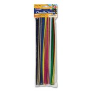 PRODUCTS | Creativity Street 12 in. x 4 mm Metal Wire/Polyester Regular Stems - Assorted Colors (100/Pack)