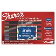 MARKERS | Sharpie Fine Brush Tip Creative Markers - Assorted Colors (5/Pack)
