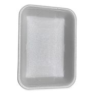 PRODUCTS | GEN 9.5 in. x 7.19 in. x 1.2 in. #4P Meat Trays - White (500/Carton)