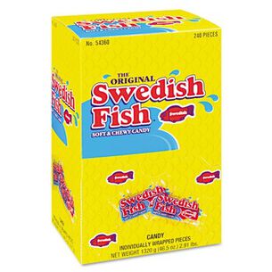 PRODUCTS | Swedish Fish Grab-and-Go Candy Snacks In Reception Box (240-Pieces/Box)